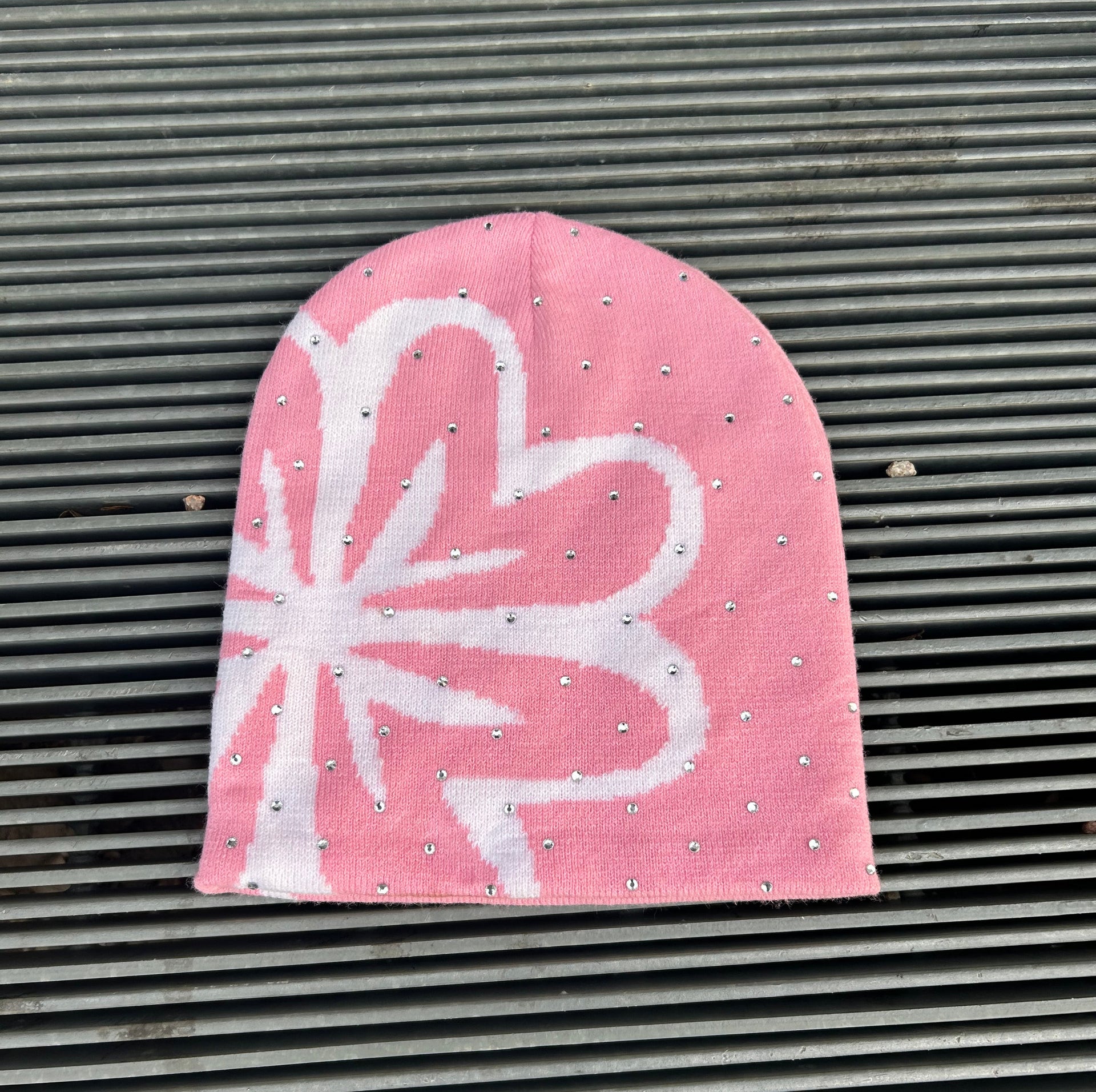 Studded Beanie "Pink"