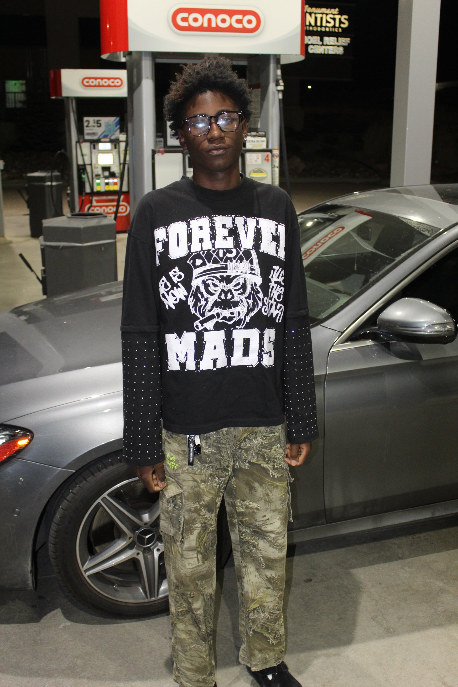 Studded Tee "Black"