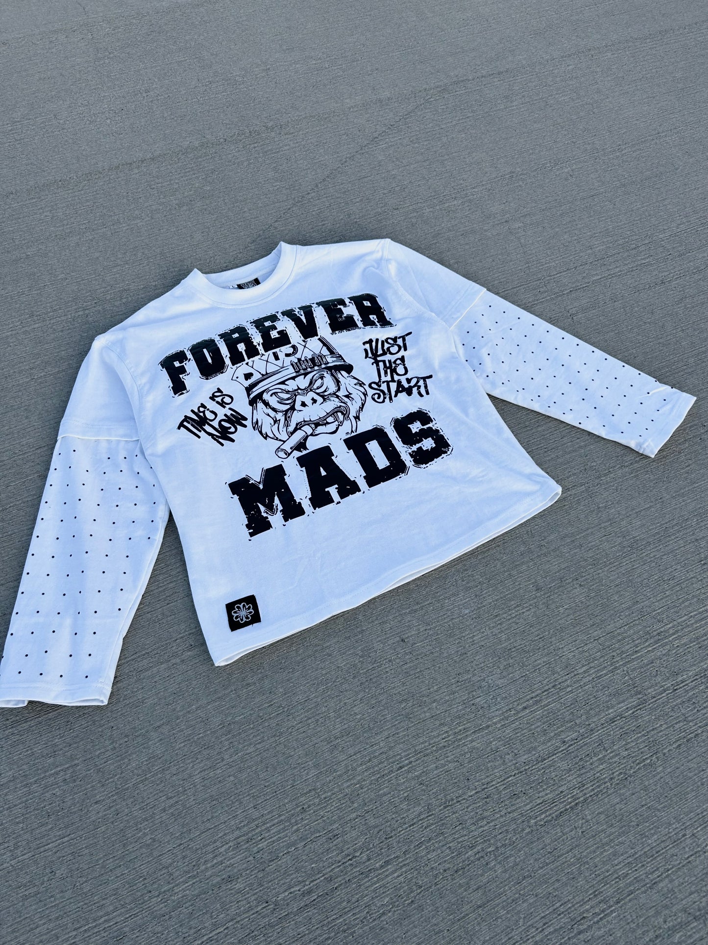Studded Tee "White"
