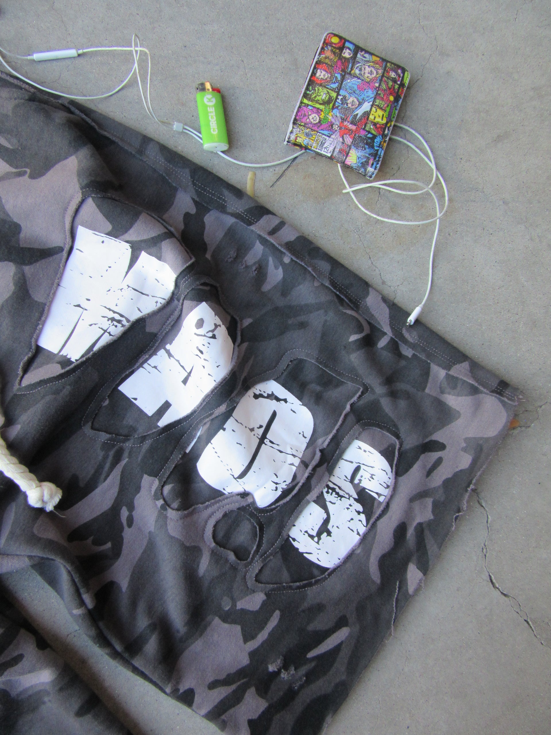 Wrath Sweat-Shorts (grey camo)