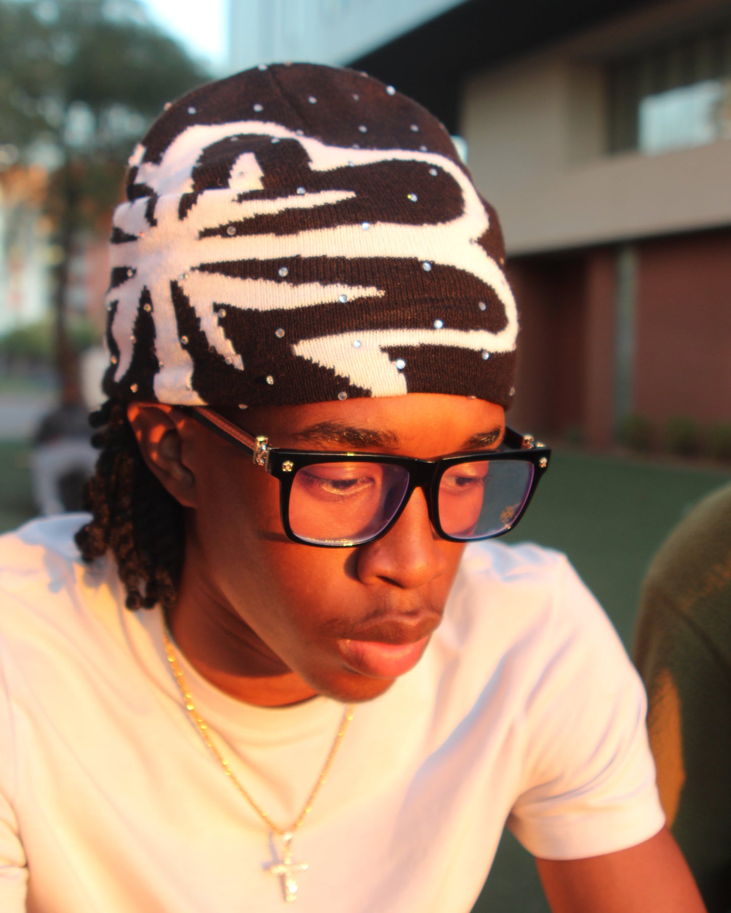 Studded Beanie "Black"