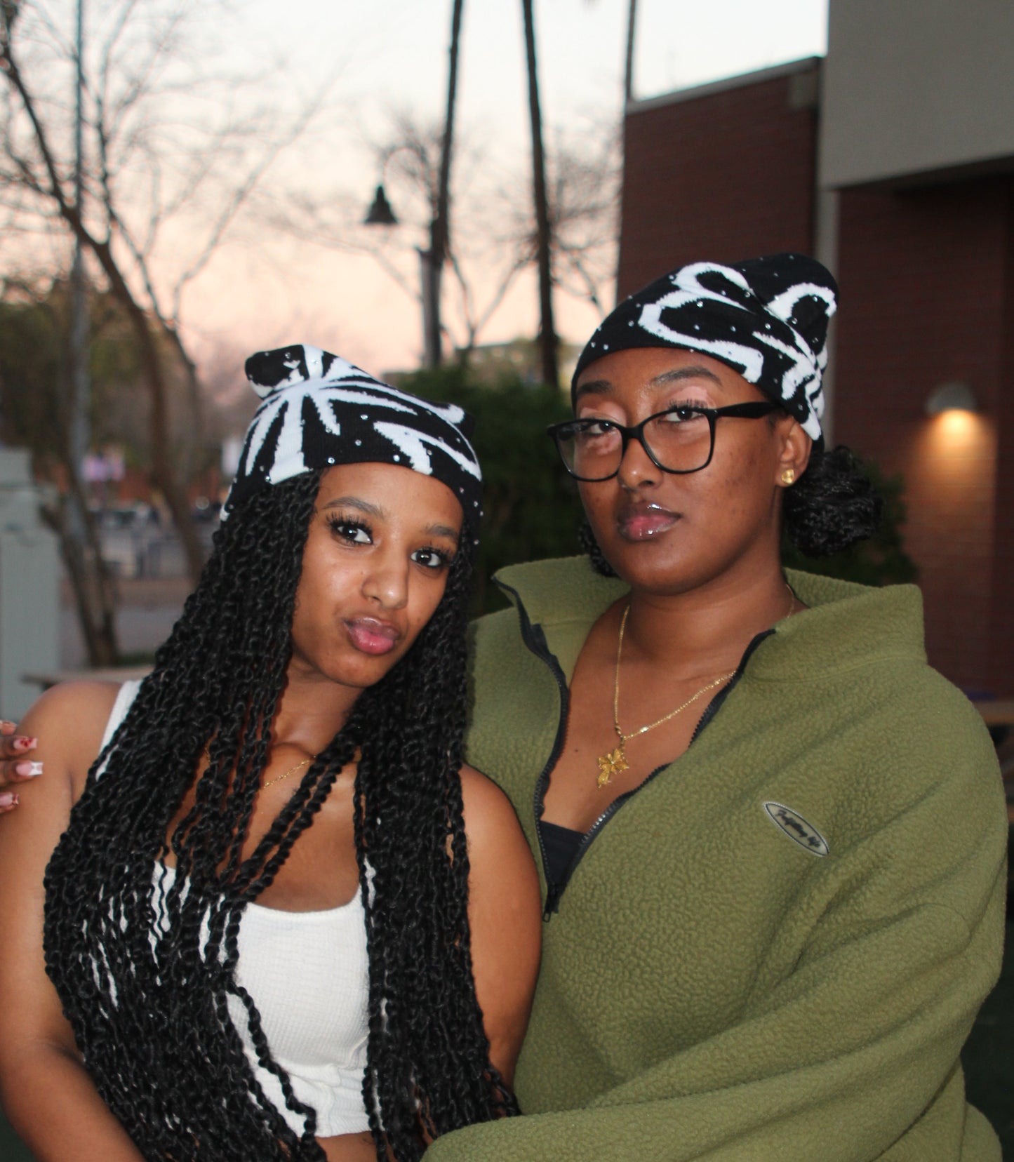 Studded Beanie "Black"